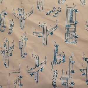 TRANSPORTATION THEME CARS PLANES FITTED SHEET